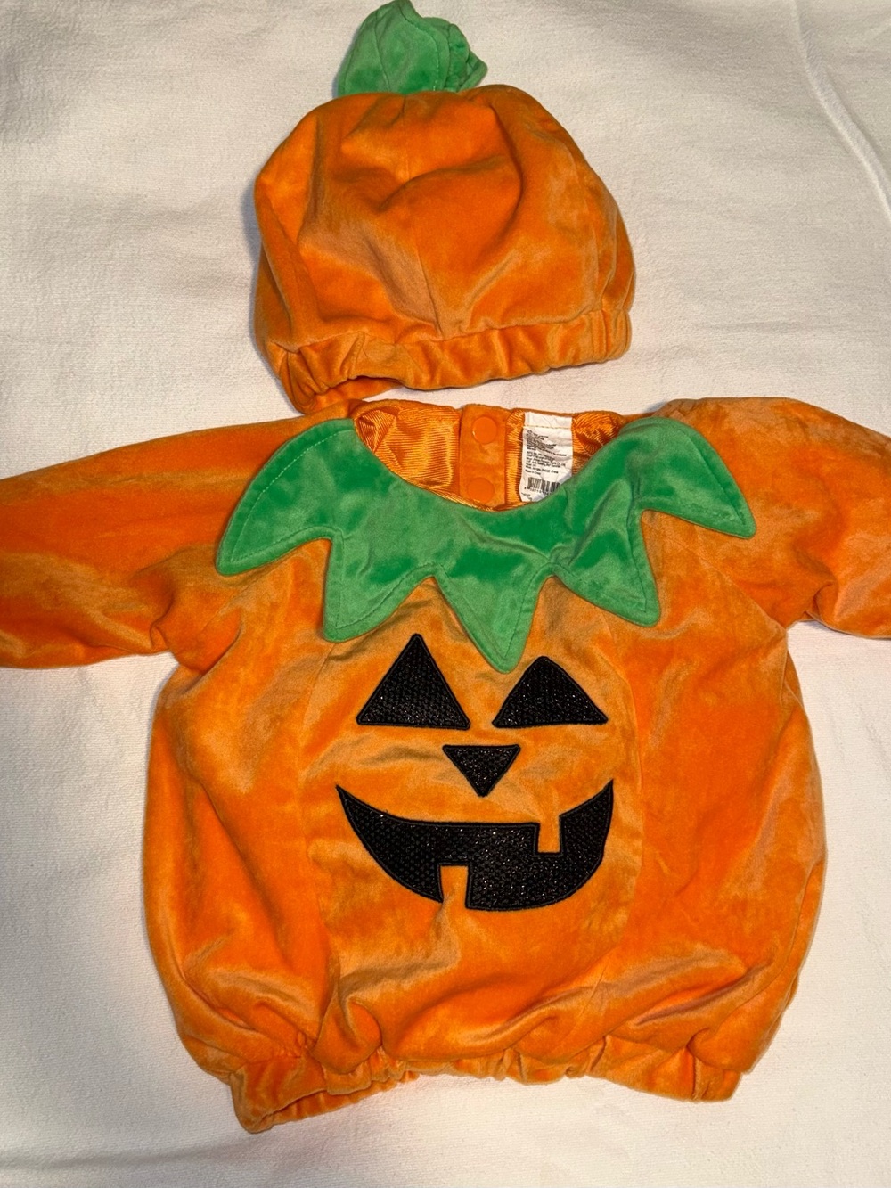 Baby boy pumpkin Halloween costume